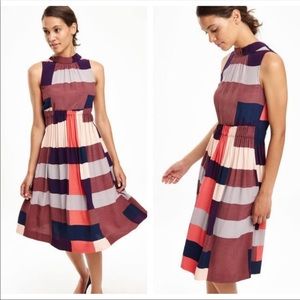 Boden Chic Full Skirted Colorblock Dress 8